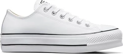 Converse Chuck Taylor All Star Platform Clean Leather Ox weiß/schwarz