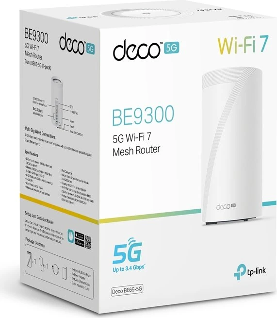 TP-Link Deco-5G, BE9300, Wi-Fi 7, 1er, BE9300 (Deco BE65-5G (1-Pack))