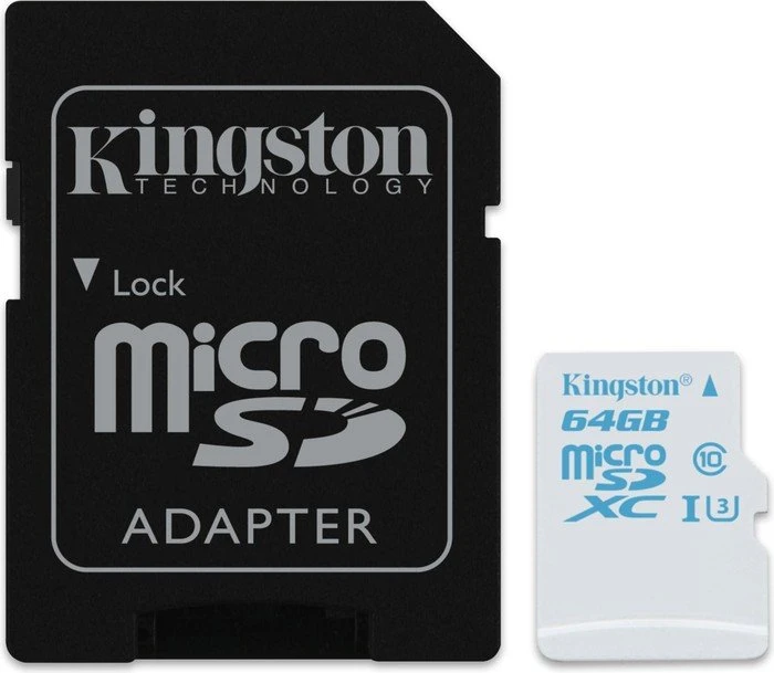 Kingston Action Camera R90/W45 64GB Kit, UHS-I U3, Class 10