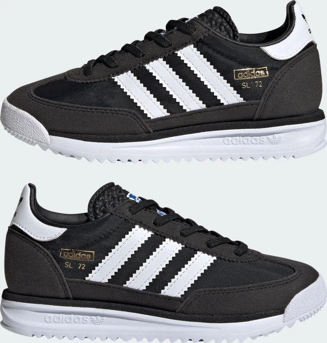adidas SL 72 RS Elastic Laces core black/cloud white/blue (Junior)