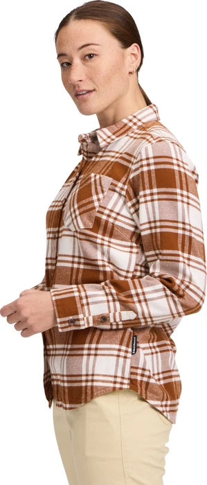 Black Diamond Project Flannel Hemd langarm clay/off white plaid (Damen)