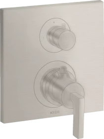 Hansgrohe Axor Citterio Thermostat mit Absperrventil und Hebelgriff edelstahloptik