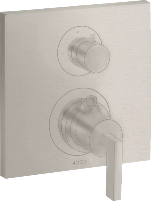 Hansgrohe Axor Citterio Thermostat mit Absperrventil und Hebelgriff edelstahloptik