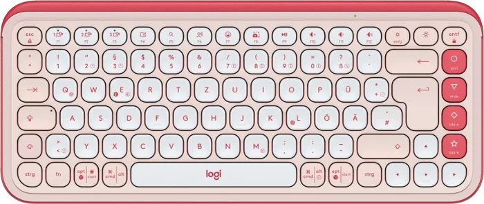 Logitech POP Icon Keys, Rose & Off-White, Logi Bolt, USB/Bluetooth, DE