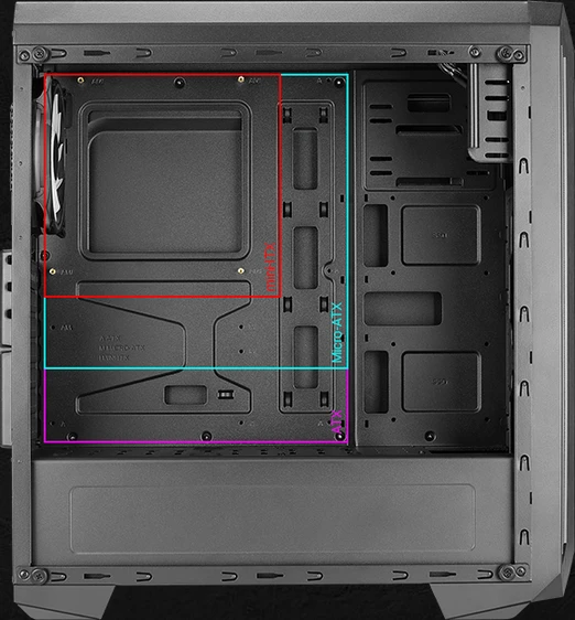 AeroCool Skyline ARGB, Lüfter LED ARGB, Acrylfenster