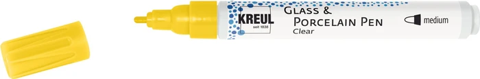 Kreul Glass & Porcelain Pen Clear medium gelb