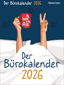 Bassermann My home is my office Abreißkalender 2026, 165x220mm, 200 Blatt