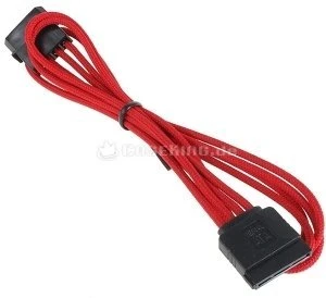 BitFenix Alchemy SATA-Stromadapter 4-Pin [IDE] auf 15-Pin [SATA] 45cm, sleeved rot