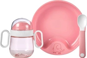 Mepal Mio Babygeschirr Kinderservice deep pink, 3-tlg.