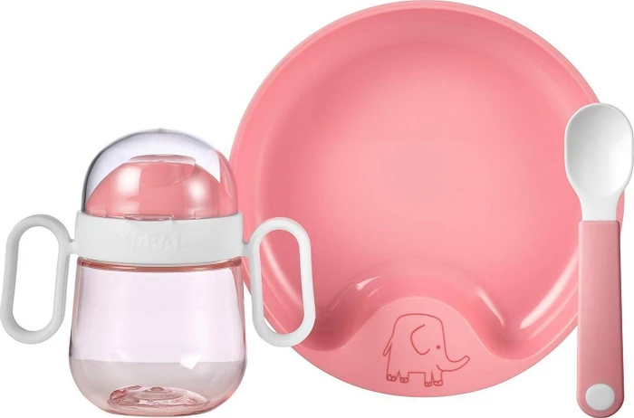 Mepal Mio Babygeschirr Kinderservice deep pink, 3-tlg.
