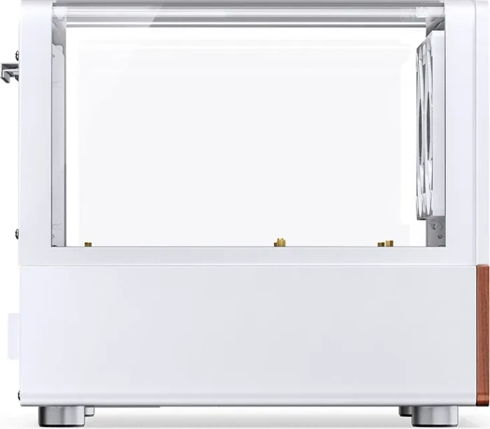 Jonsbo V12 White, weiß/braun, Glasfenster