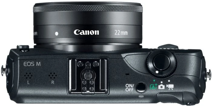 Canon EOS M schwarz mit Objektiv EF-M 22mm 2.0 STM