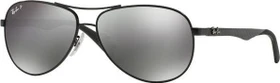 Ray-Ban RB8313 61mm schwarz/polarized grau verspiegelt