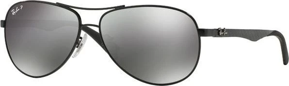 Ray-Ban RB8313 61mm schwarz/polarized grau verspiegelt