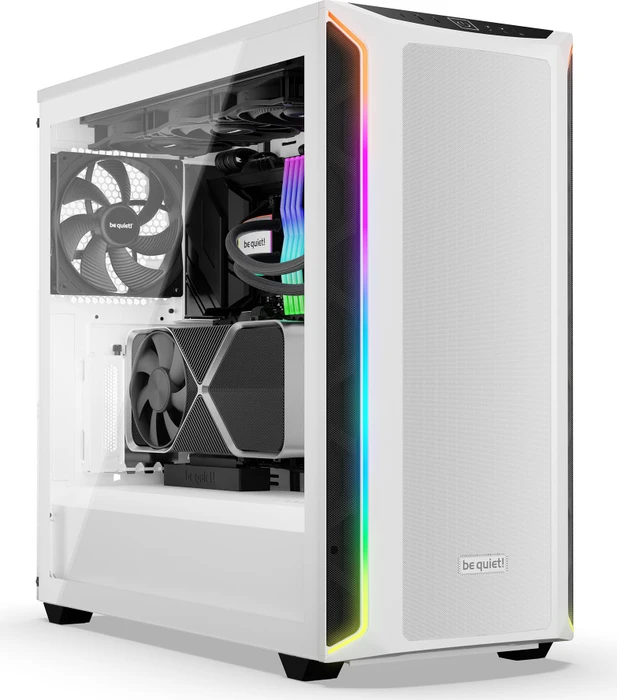 be quiet! Shadow Base 800 DX White, weiß, Glasfenster, schallgedämmt