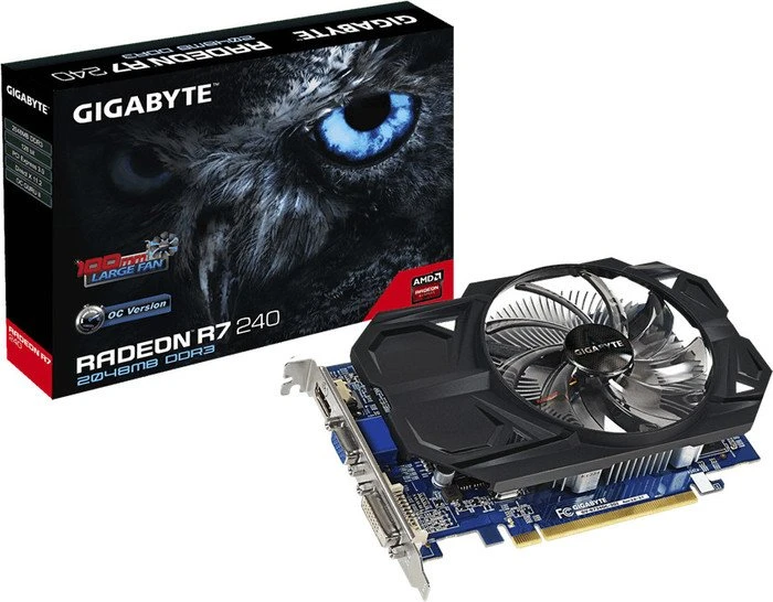 GIGABYTE Radeon R7 240 OC (Rev. 2.0), 2GB DDR3, VGA, DVI, HDMI