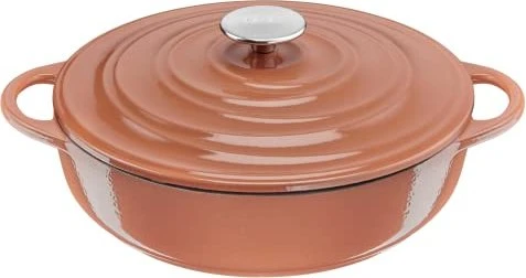 Tefal E26072 Lov Gusseisen Kochtopf Bräter rund 28cm terracotta