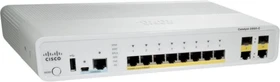 Cisco Catalyst 2960-C Compact LAN Base Desktop Managed Switch, 8x RJ-45, 2x RJ-45/SFP, 124W PoE (WS-C2960C-8PC-L)