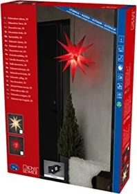 Konstsmide 3-D Kunststoffstern 80cm hängend weiß LED 1x G4