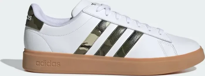 adidas Grand Court 2.0 cloud white/olive strata/putty grey