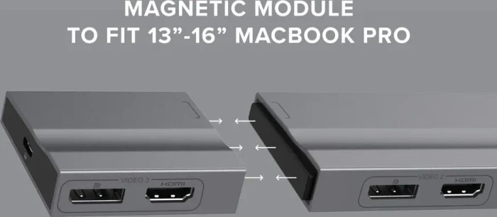 Hyper HyperDrive 4k Mulit-Display Dockingstation, grau, USB-C 3.0 [Buchse]