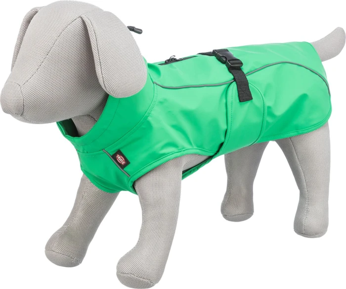 Trixie Vimy Regenmantel für Hunde, grün, 25cm