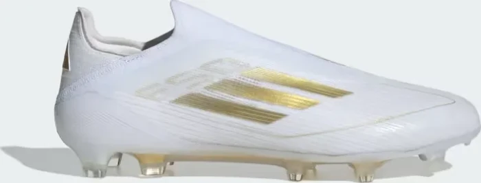 adidas F50 Elite Laceless FG cloud white/gold metallic