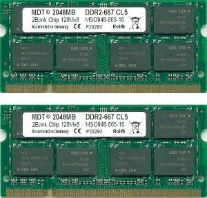 MDT SO-DIMM 4GB Kit, DDR2-667, CL5