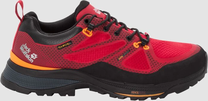 Jack Wolfskin Force Striker Texapore Low rot/orange (Herren)