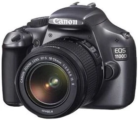 Canon EOS 1100D grau mit Objektiv EF-S 18-55mm 3.5-5.6 IS II