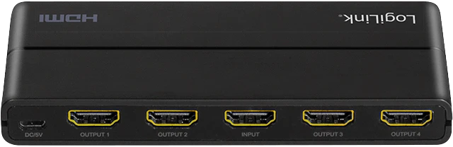 LogiLink HDMI-Splitter 1x4-Port 4K/60Hz Downscaler