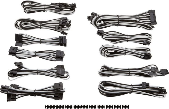 Corsair PSU Cable Kit Type 4 - Pro Package - Gen3, weiß/schwarz