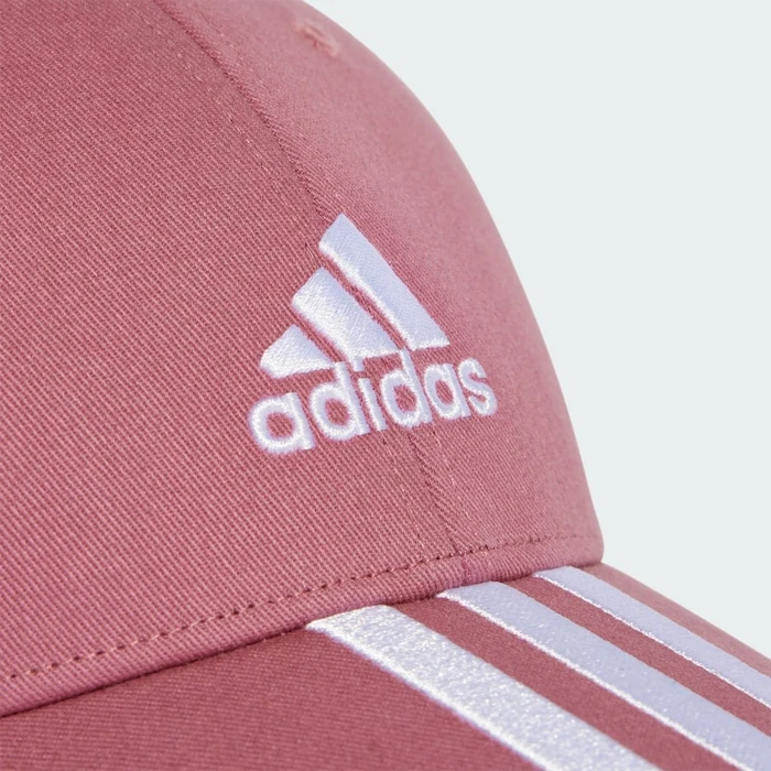 adidas 3-Streifen Cotton Twill Baseball Kappe preloved crimson/white
