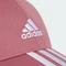 adidas 3-Streifen Cotton Twill Baseball Kappe preloved crimson/white Vorschaubild