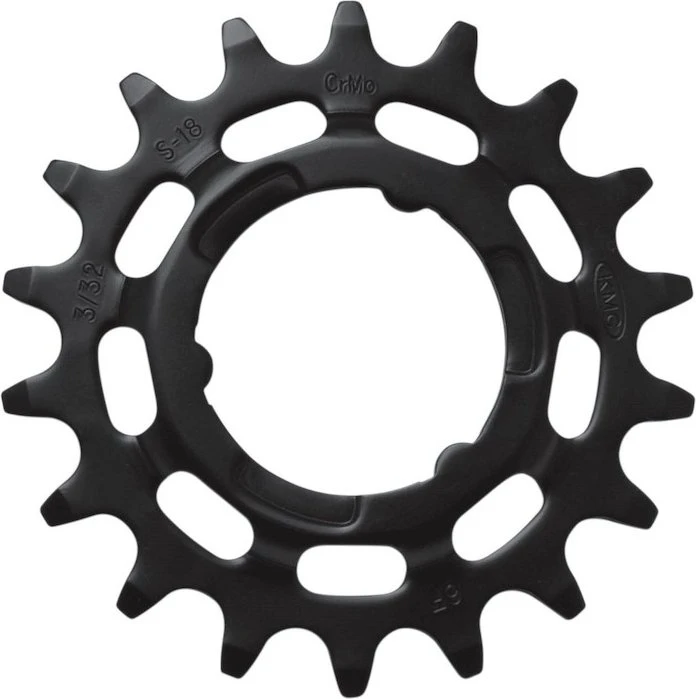 KMC Steck-Zahnkranz 17 Zähne für Shimano breit schwarz