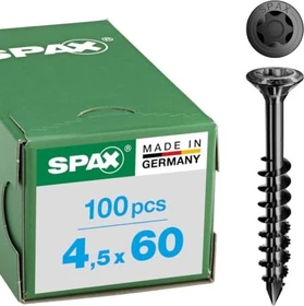 Spax BLAX Edelstahl rostfrei A2 T-STAR plus T20 Fassadenschraube, 4.5x60mm, 100 Stück