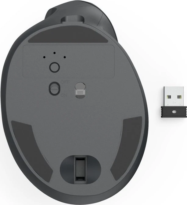 Hama EWM-600L Ergonomic Vertical Mouse, schwarz, Linkshänder, USB/Bluetooth