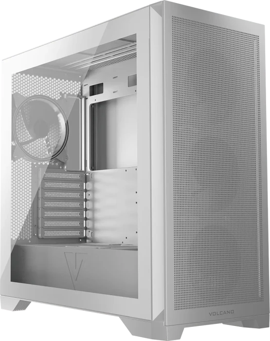Modecom Volcano Expanse S Apex ARGB Midi, weiß, Glasfenster