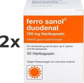 Ferro Sanol duodenal 100mg magensaftresistente Hartkapseln, 50 Stück