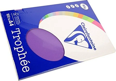 Clairefontaine Trophée Universalpapier matt violett, A4, 80g/m², 100 Blatt