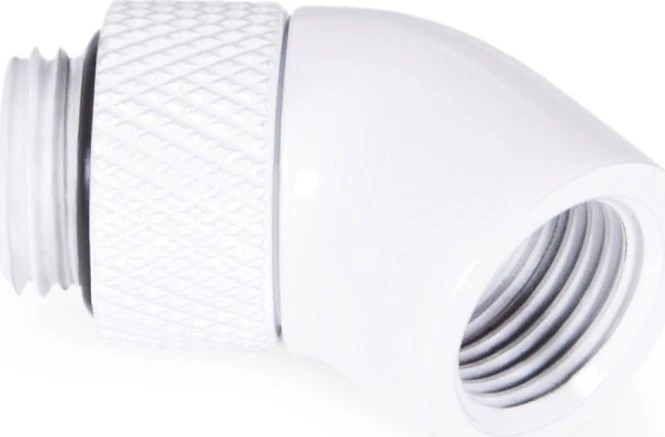 Alphacool Eiszapfen 45° Winkeladapter G1/4", drehbar, weiß