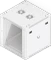 Ubiquiti 12U Rack Cabinet, 19" Wandgehäuse 12HE, Glastür, weiß, 600mm tief Vorschaubild