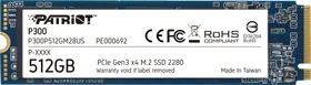 Patriot P300 512GB, M.2 2280 / M-Key / PCIe 3.0 x4