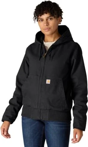 Carhartt Loose Fit Washed Duck Insulated Active Jacke schwarz (Damen)