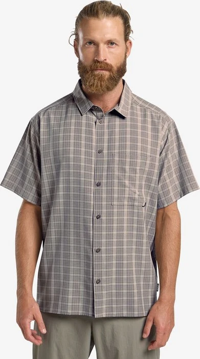 Jack Wolfskin Meseta Hemd kurzarm phantom checks (Herren)