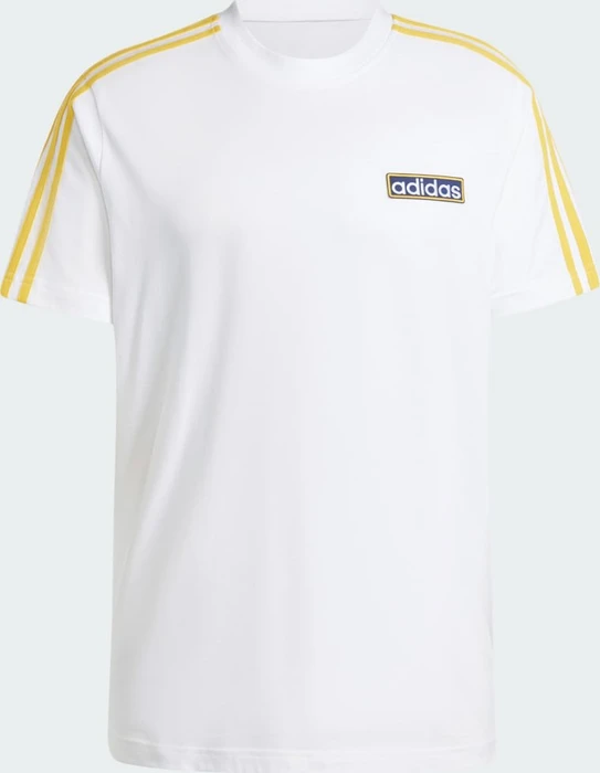 adidas Adicolor Adibreak T-Shirt kurzarm white/bold gold (Herren)