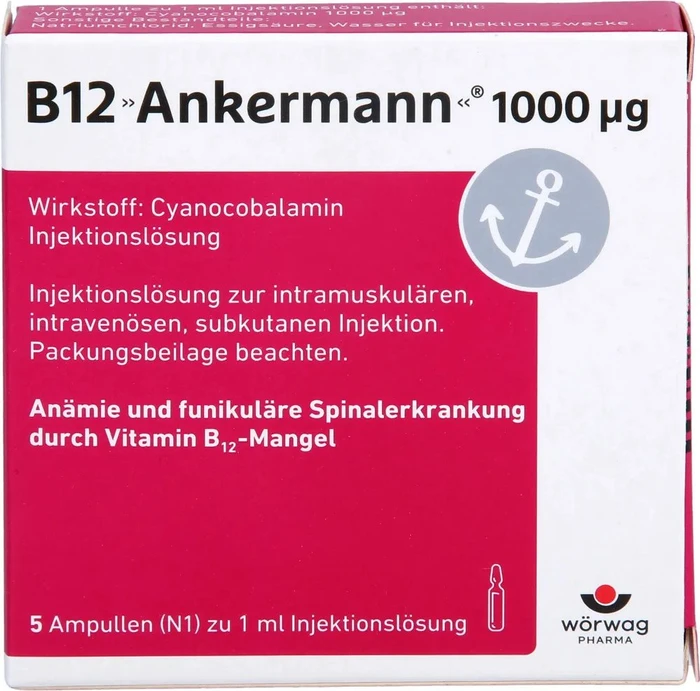 B12 "Ankermann" Injektionslösung, 5ml (5x 1ml)
