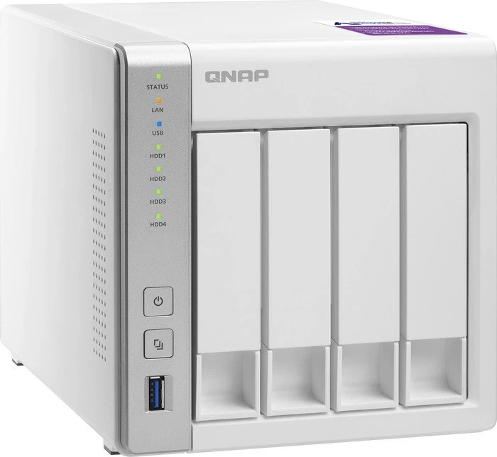 QNAP Turbo Station TS-431P, 1GB RAM, 2x RJ-45 1000Base-T, 3x USB-A 3.0