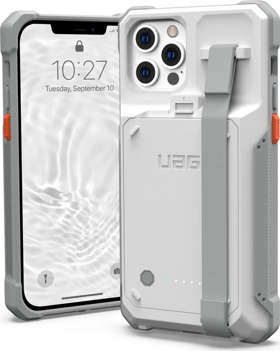 UAG Workflow Healthcare Battery Case für Apple iPhone 12/12 Pro weiß/grau