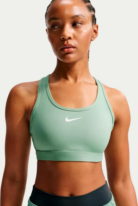 Nike Swoosh Medium Support Sport-BH steam/white (Damen)